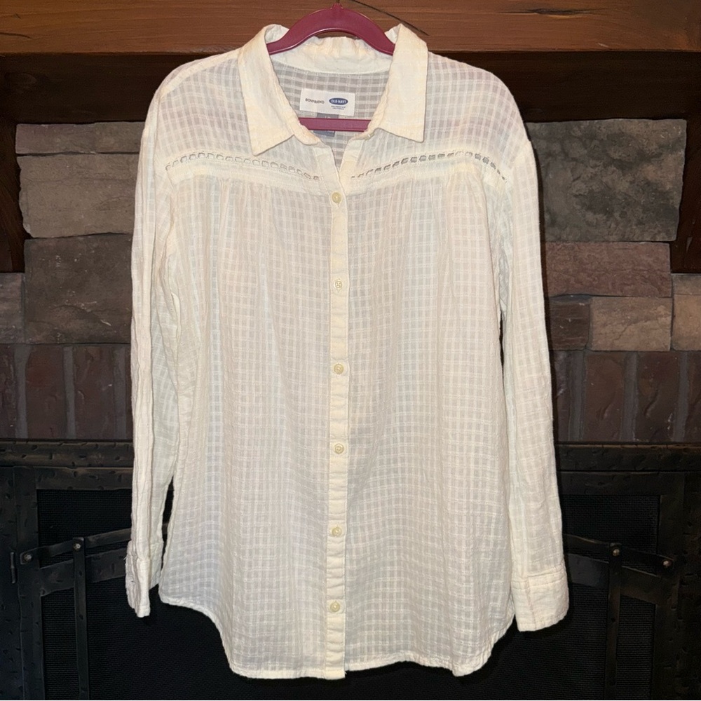 White Button-Up Shirt
